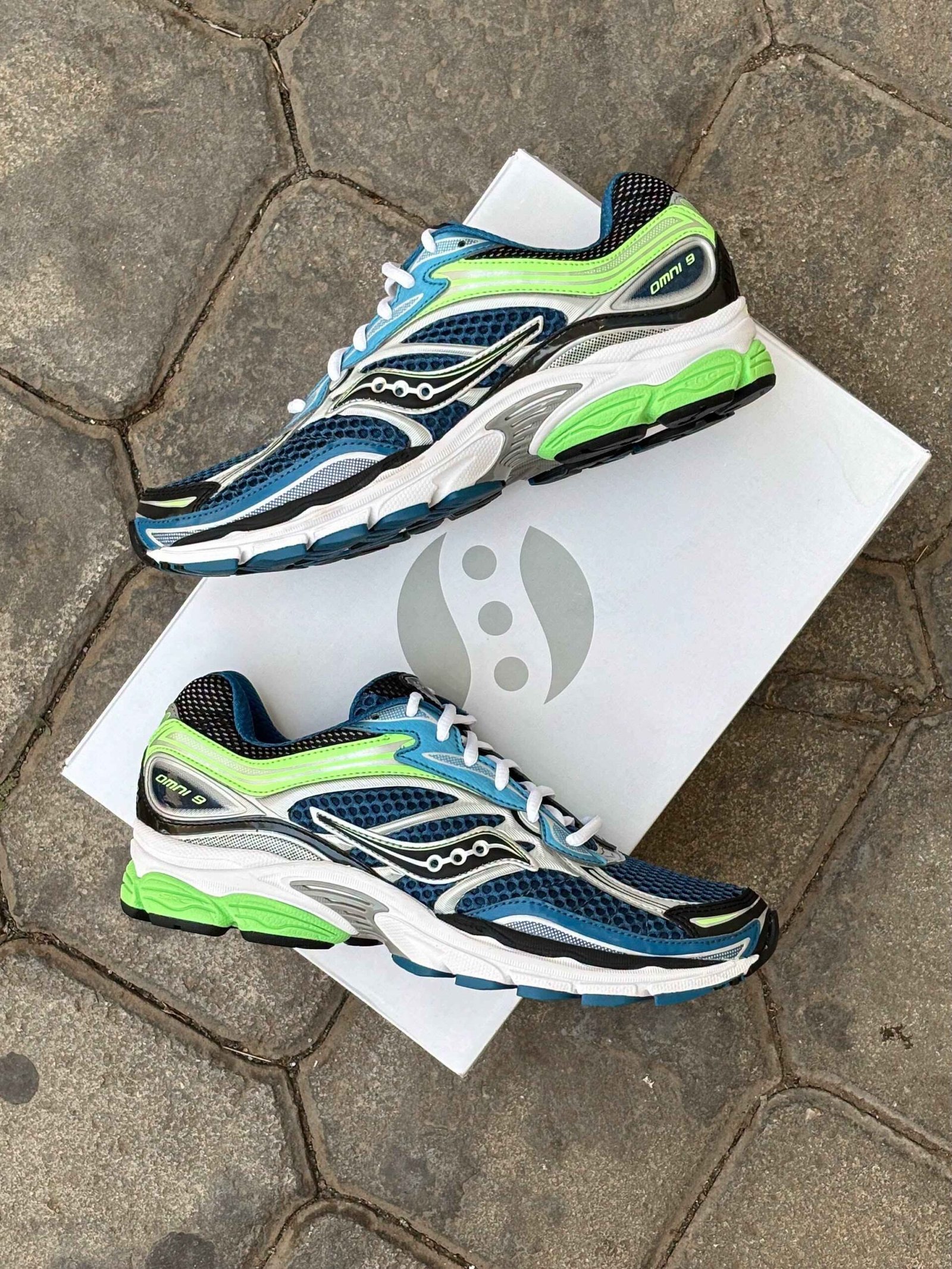 SAUCONY OMNI-9 VERT/BLUE – Image 3