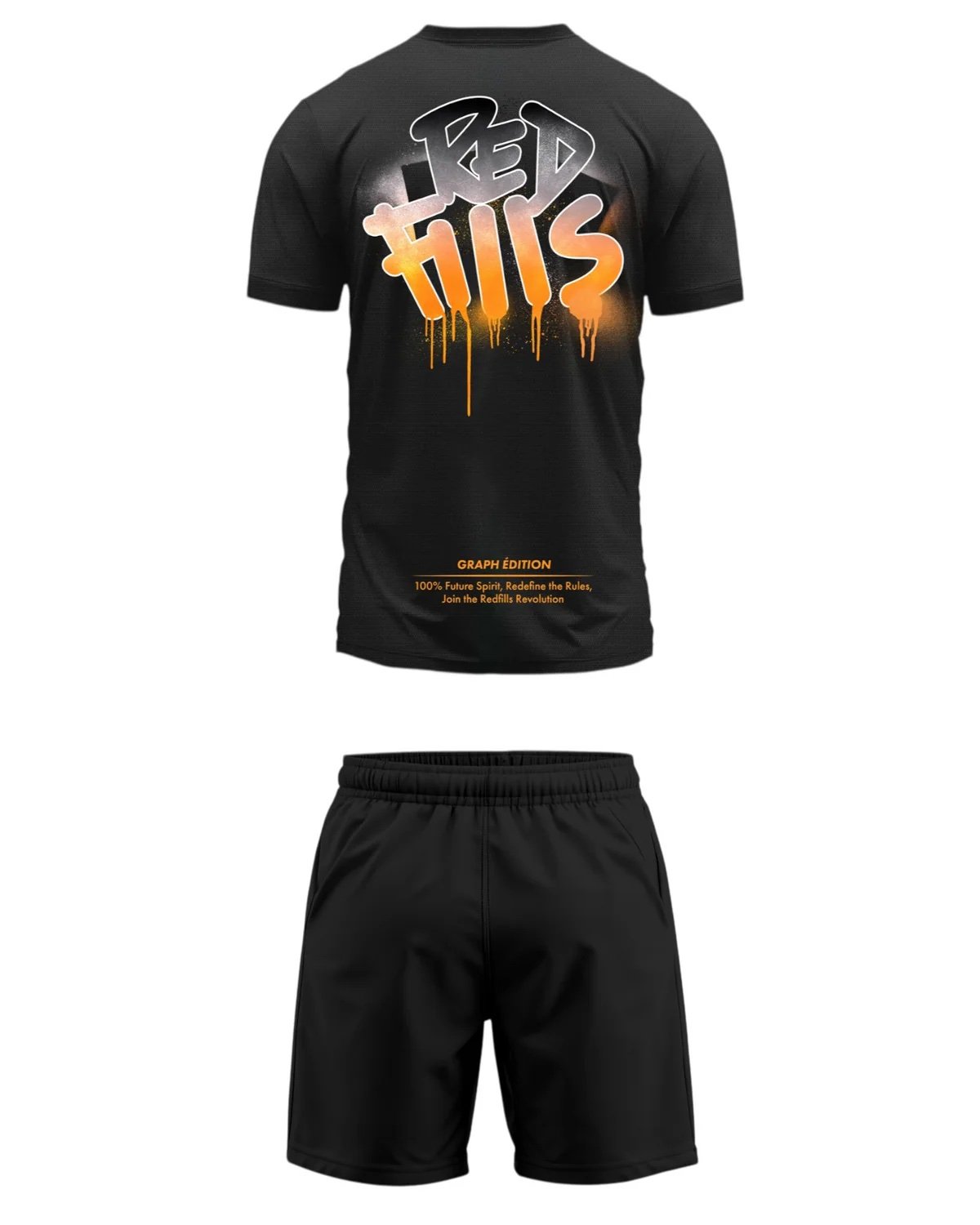 ENSEMBLE SHORT TEE SHIRT GRAPH SUNSET – Image 2