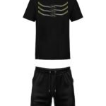 PACK REDFILLS TEE-SHIRT SHORT REQUIN YELLOW BLACK