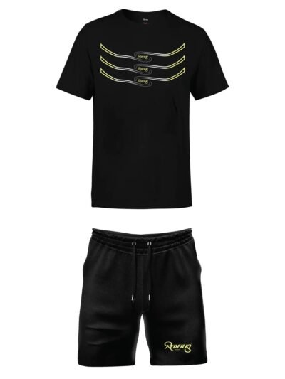 PACK REDFILLS TEE-SHIRT SHORT REQUIN YELLOW BLACK