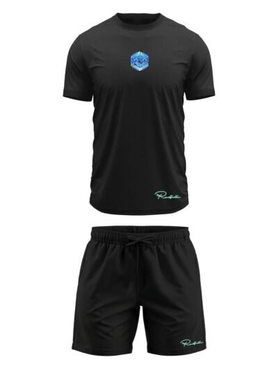 ENSEMBLE SHORT TEE SHIRT PURGE HEXA BLUE ISLAND